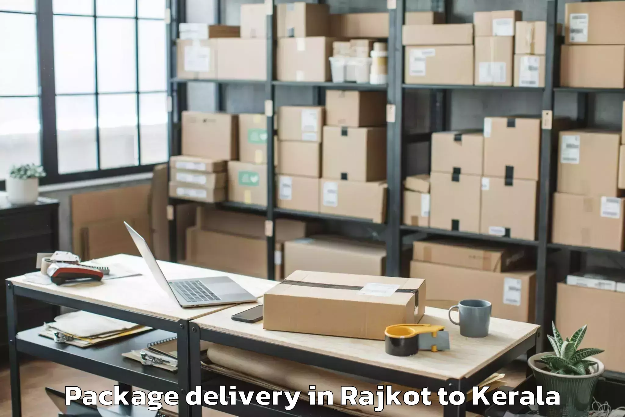 Professional Rajkot to Lulu Mall Thiruvananthapuram Package Delivery